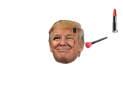 Trump's makeup tutorial